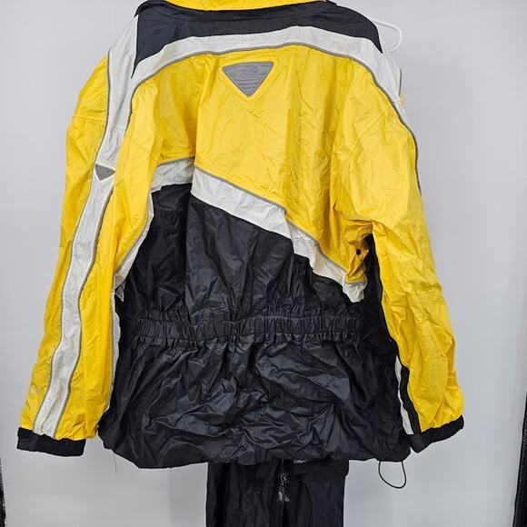 Tourmaster Defender Men’s XL Hi-Vis Rainsuit Jacket Pants Motorcycle Rain Gear - Picture 8 of 15